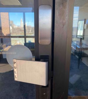 cloud-based access control system lets users gain access with an Internet-connected device